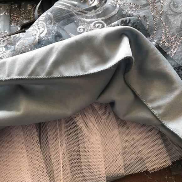 B. SMART "JI2CR3377" Social 9 DustyBlue Cocktail Dress Juniors 7 NWT - Picture 8 of 12